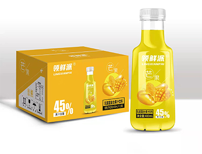 领鲜派芒果果汁饮料400ml*15